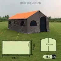 Палатка-шатер для кемпинга 6 м. *3,5 м. высота 270 см,